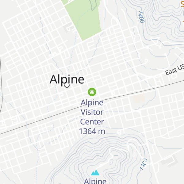 Map of Alpine Visitor Center