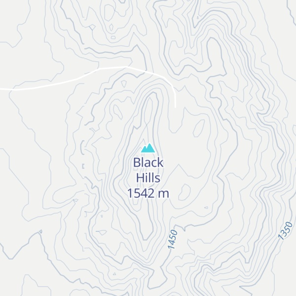 Map of Black Hills
