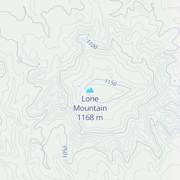 Map of Lone Mountain