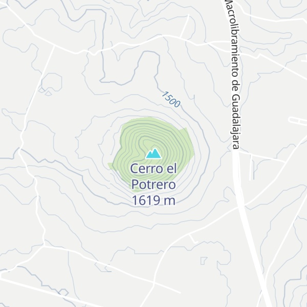 Map of Cerro el Potrero
