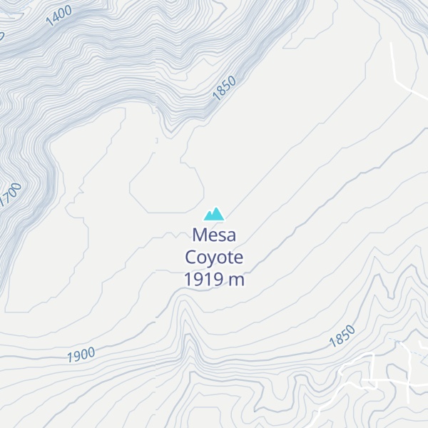 Map of Mesa Coyote