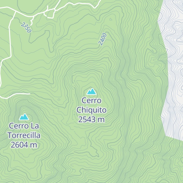 Map of Cerro Chiquito