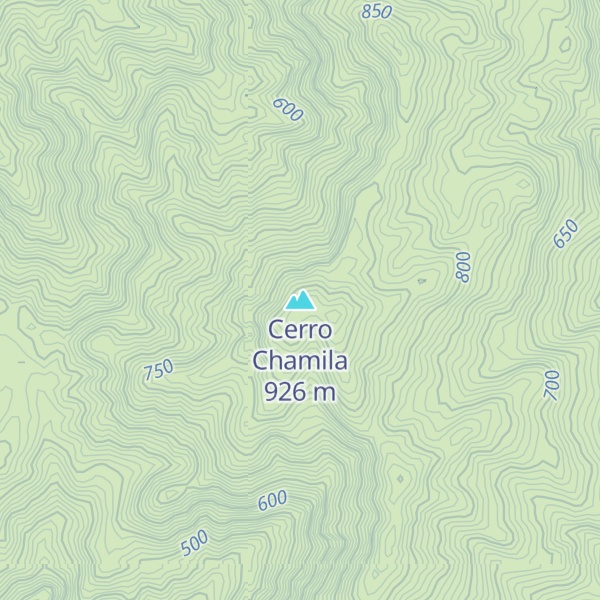 Map of Cerro Chamila