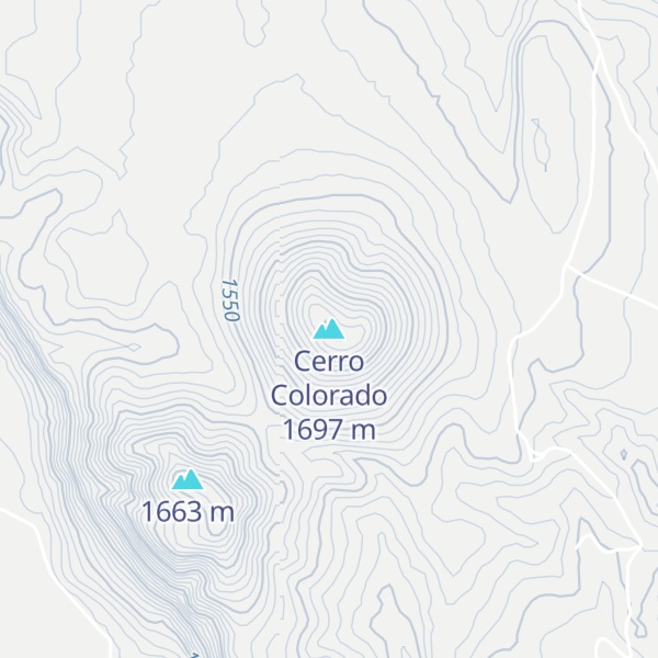 Map of Cerro Colorado