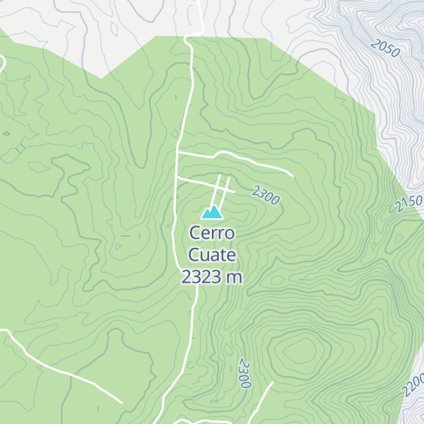 Map of Cerro Cuate