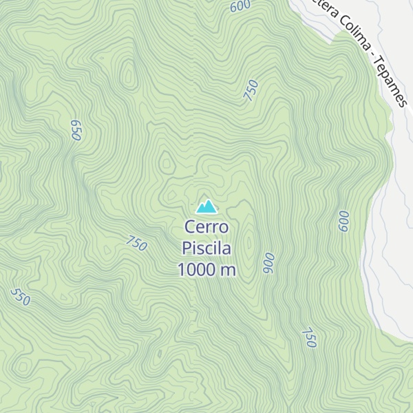 Map of Cerro Piscila