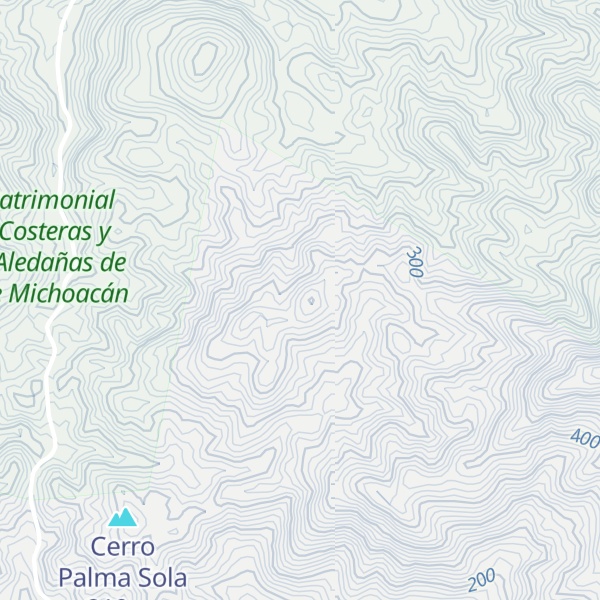 Map of Cerro San Telmo