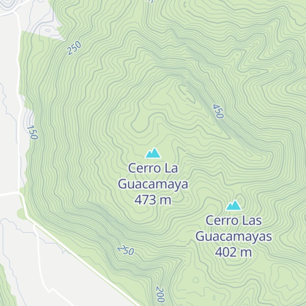 Map of Cerro La Guacamaya