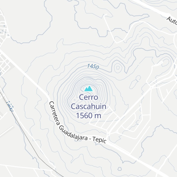 Map of Cerro Cascahuin