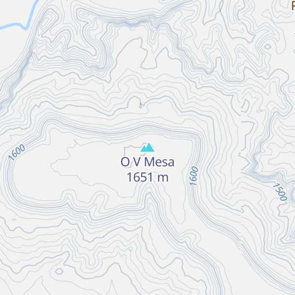 Map of O V Mesa