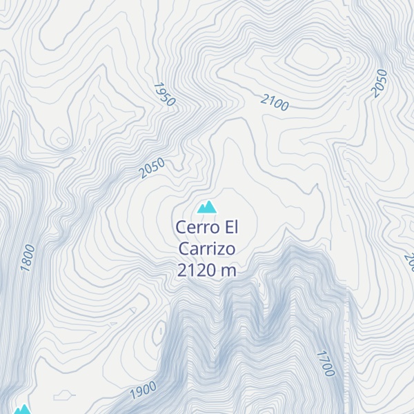 Map of Cerro El Carrizo
