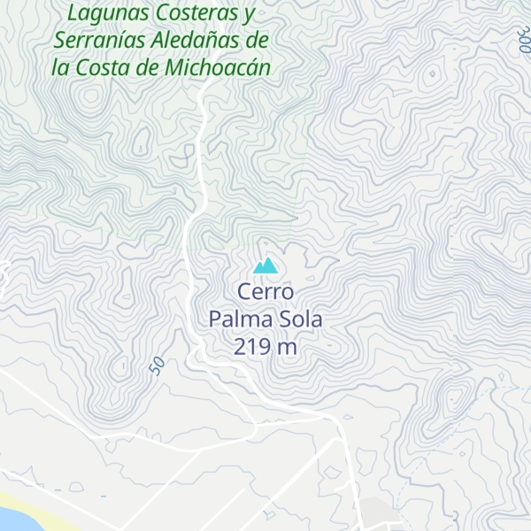 Map of Cerro Palma Sola