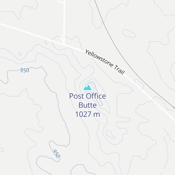 Map of Post Office Butte