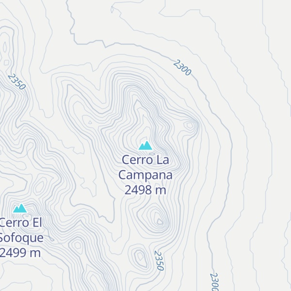Map of Cerro La Campana