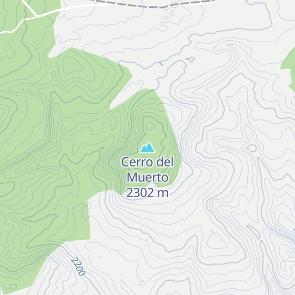 Map of Cerro del Muerto