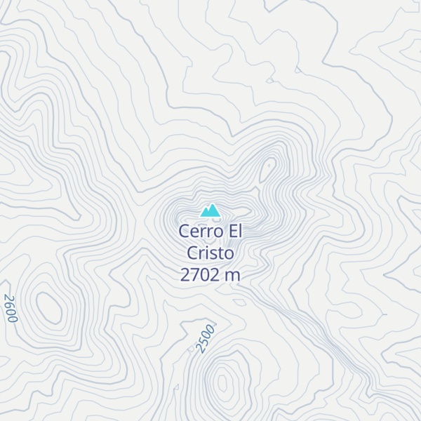 Map of Cerro El Cristo