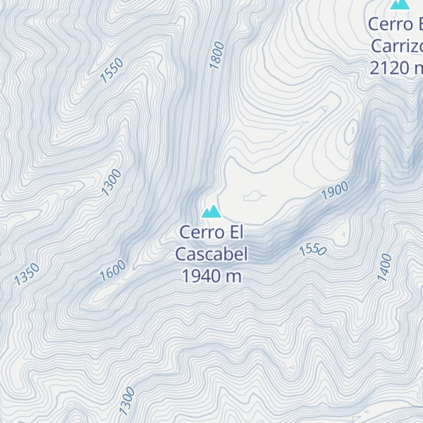 Map of Cerro El Cascabel
