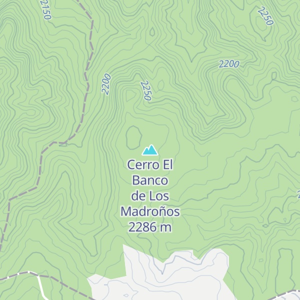 Map of Cerro El Banco de Los Madroños