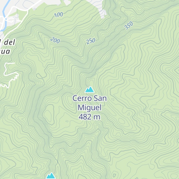 Map of Cerro San Miguel
