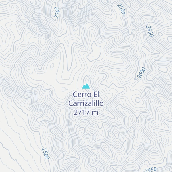 Map of Cerro El Carrizalillo