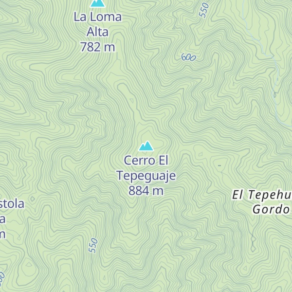 Map of Cerro El Tepeguaje