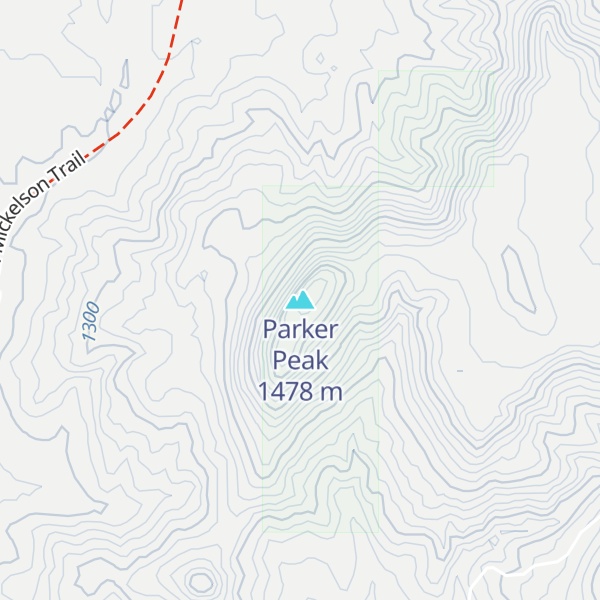 Map of Parker Peak