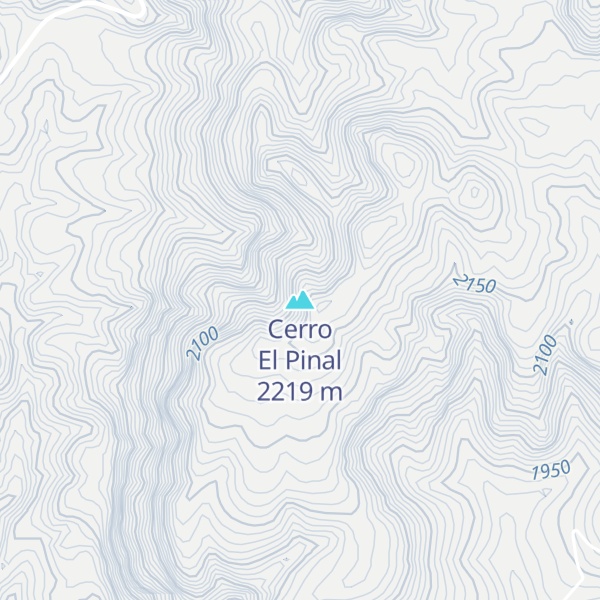 Map of Cerro El Pinal