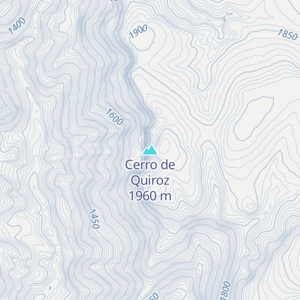 Map of Cerro de Quiroz