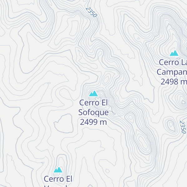Map of Cerro El Sofoque