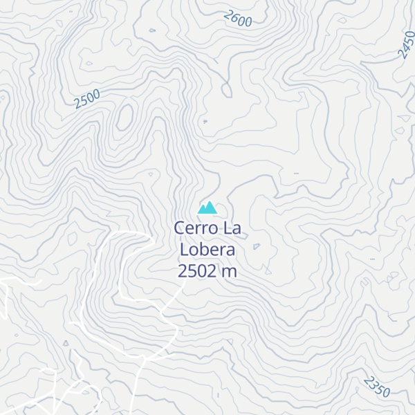 Map of Cerro La Lobera