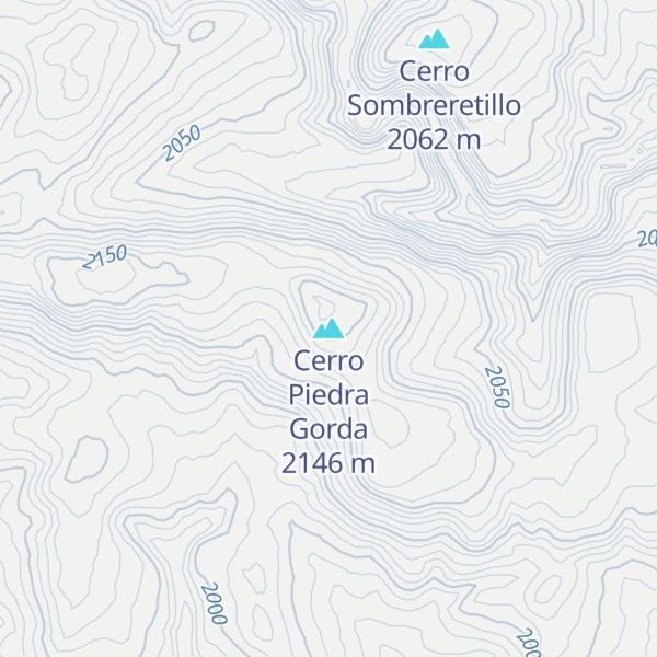 Map of Cerro Piedra Gorda