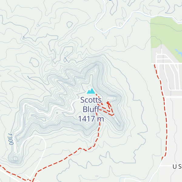 Map of Scotts Bluff