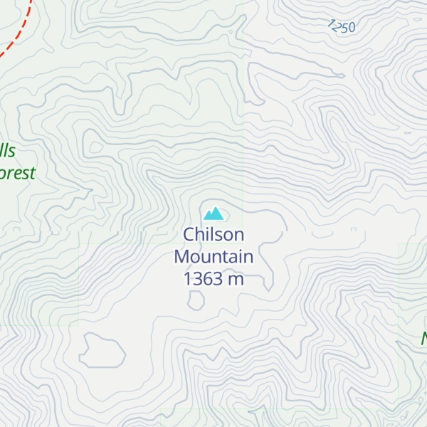 Map of Chilson Mountain