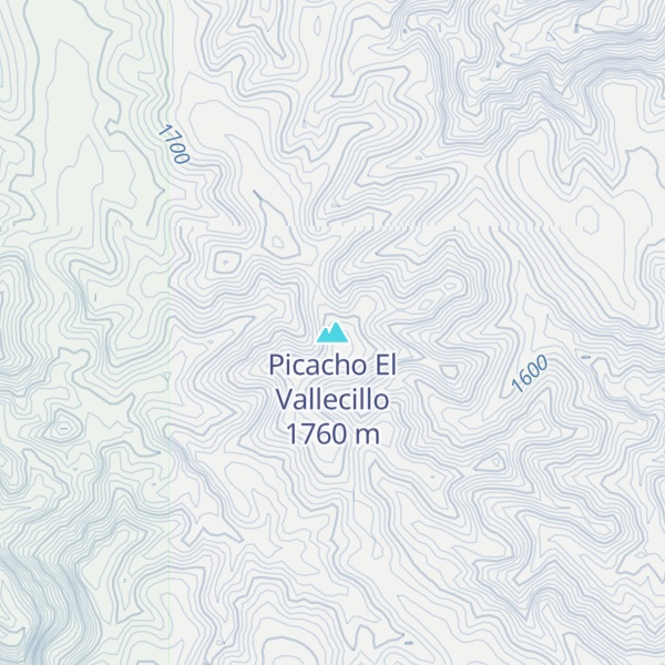 Map of Picacho El Vallecillo