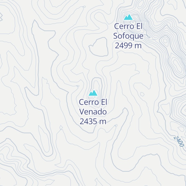 Map of Cerro El Venado