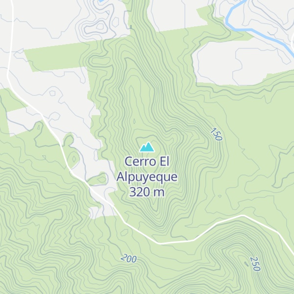 Map of Cerro El Alpuyeque