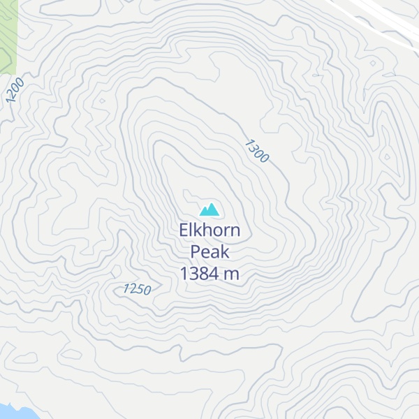 Map of Elkhorn Peak