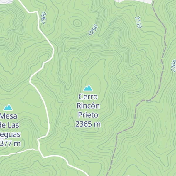Map of Cerro Rincón Prieto