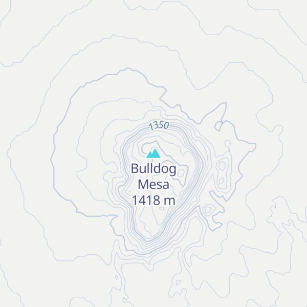 Map of Bulldog Mesa