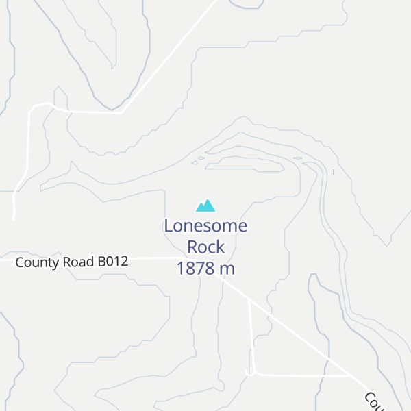 Map of Lonesome Rock