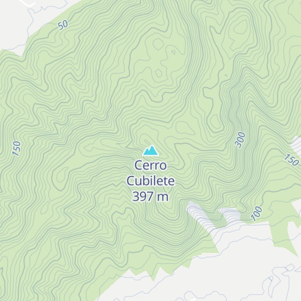 Map of Cerro Cubilete