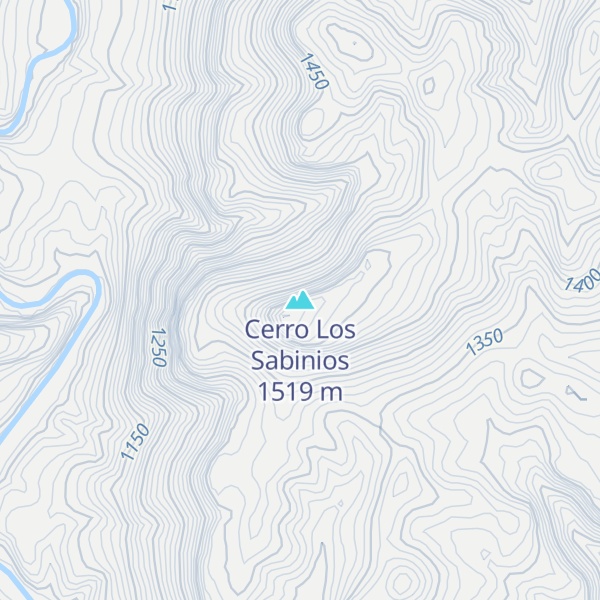 Map of Cerro Los Sabinios