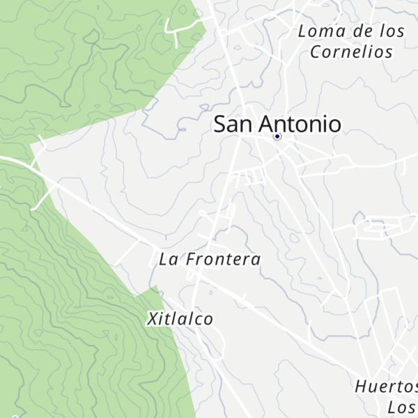 Map of Cabañas San Francisco