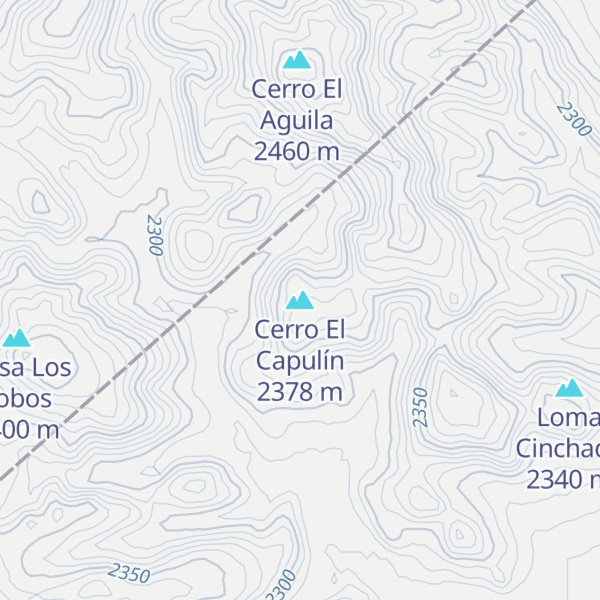 Map of Cerro El Capulín