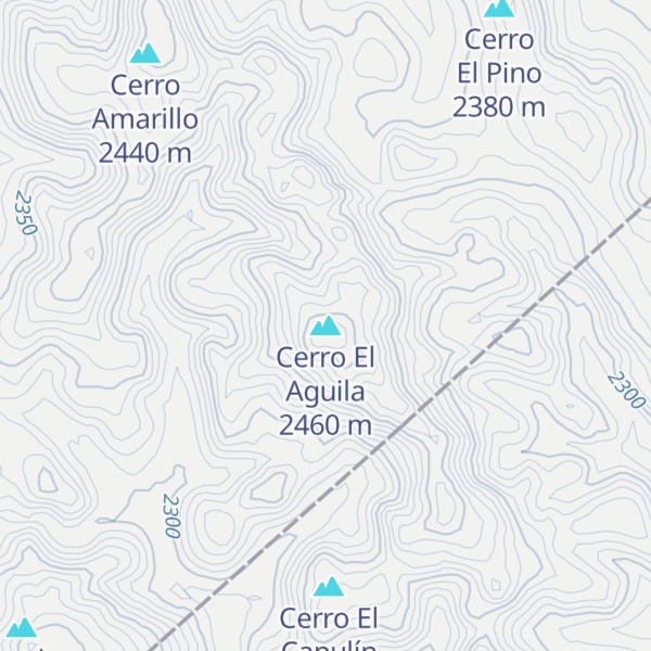 Map of Cerro El Aguila
