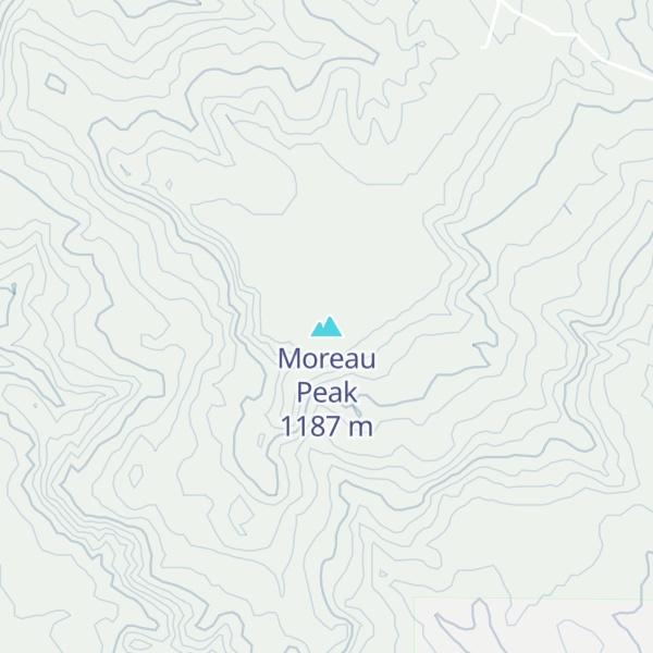 Map of Moreau Peak