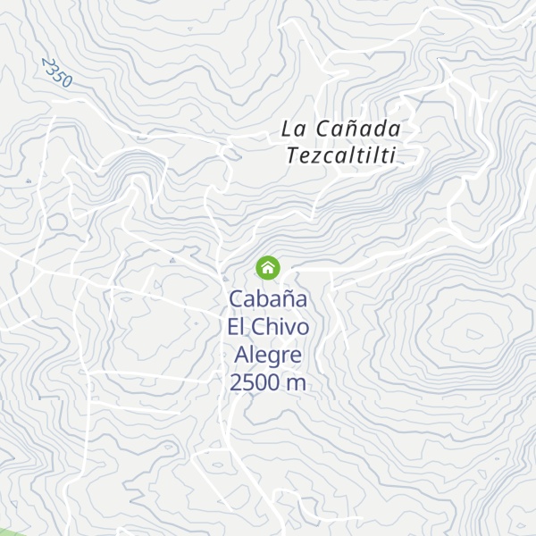 Map of Cabaña El Chivo Alegre