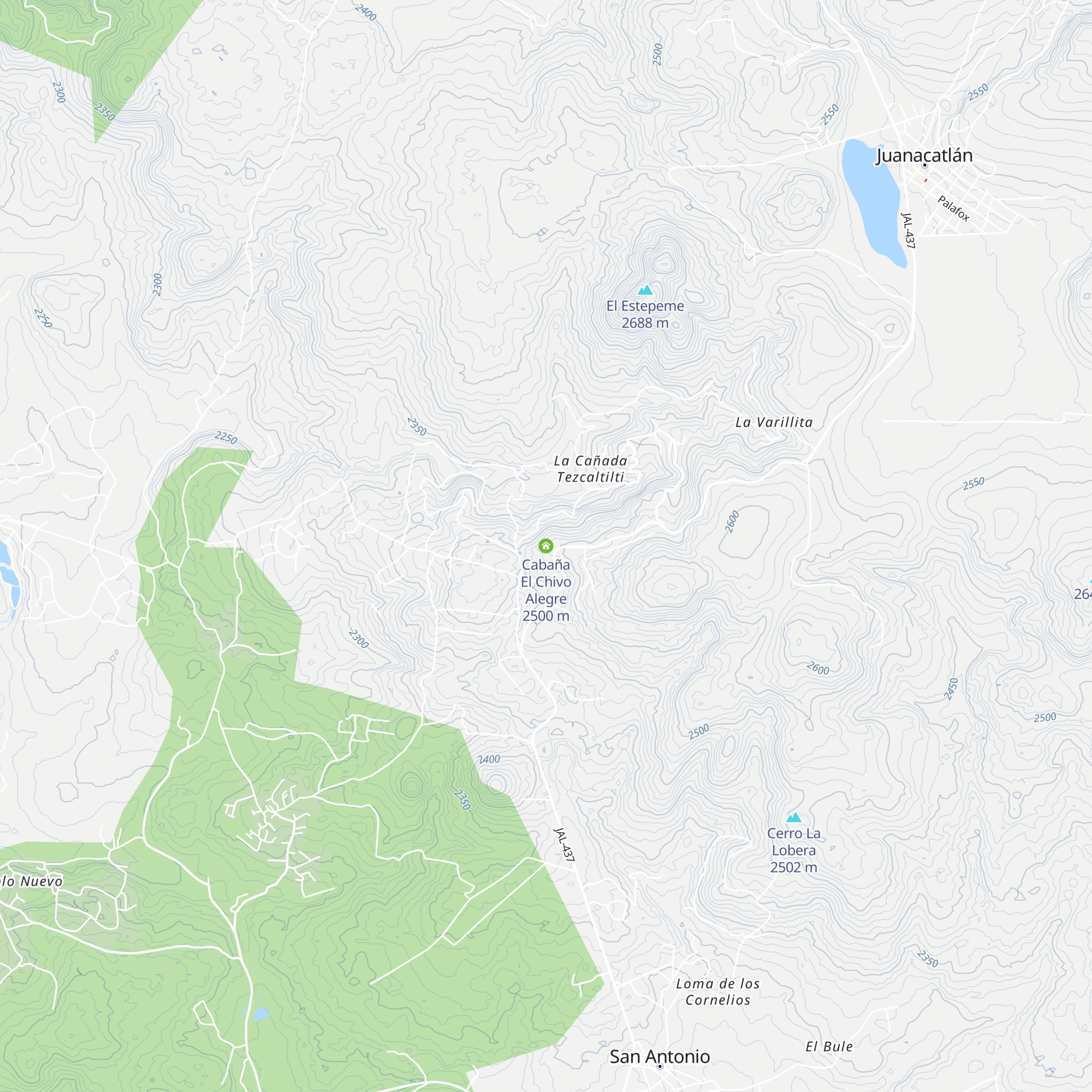 Cabaña El Chivo Alegre map