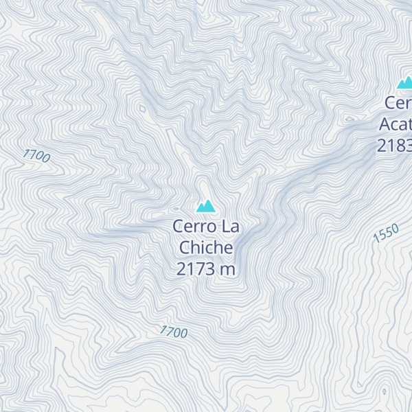 Map of Cerro La Chiche