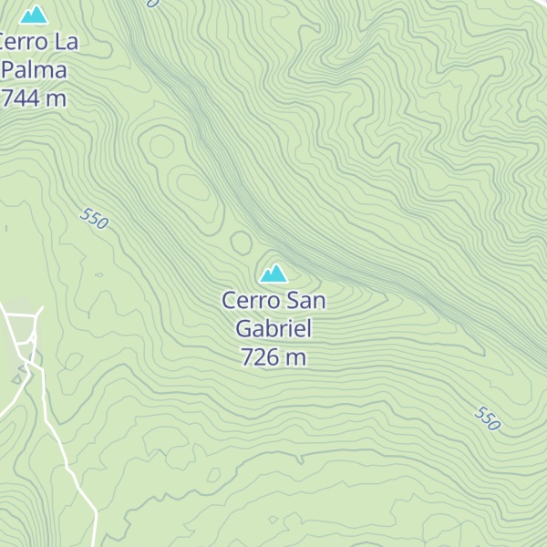 Map of Cerro San Gabriel
